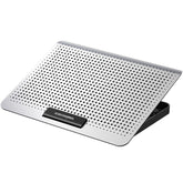 ICE COOREL Laptop Aluminum Alloy Radiator Fan Silent Notebook Cooling Bracket, Space Silver, Six-Fan Space Silver, Six-Fan Tungsten Gold Black